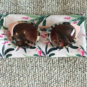 Ted Baker tortoiseshell brown and pink sunglasses